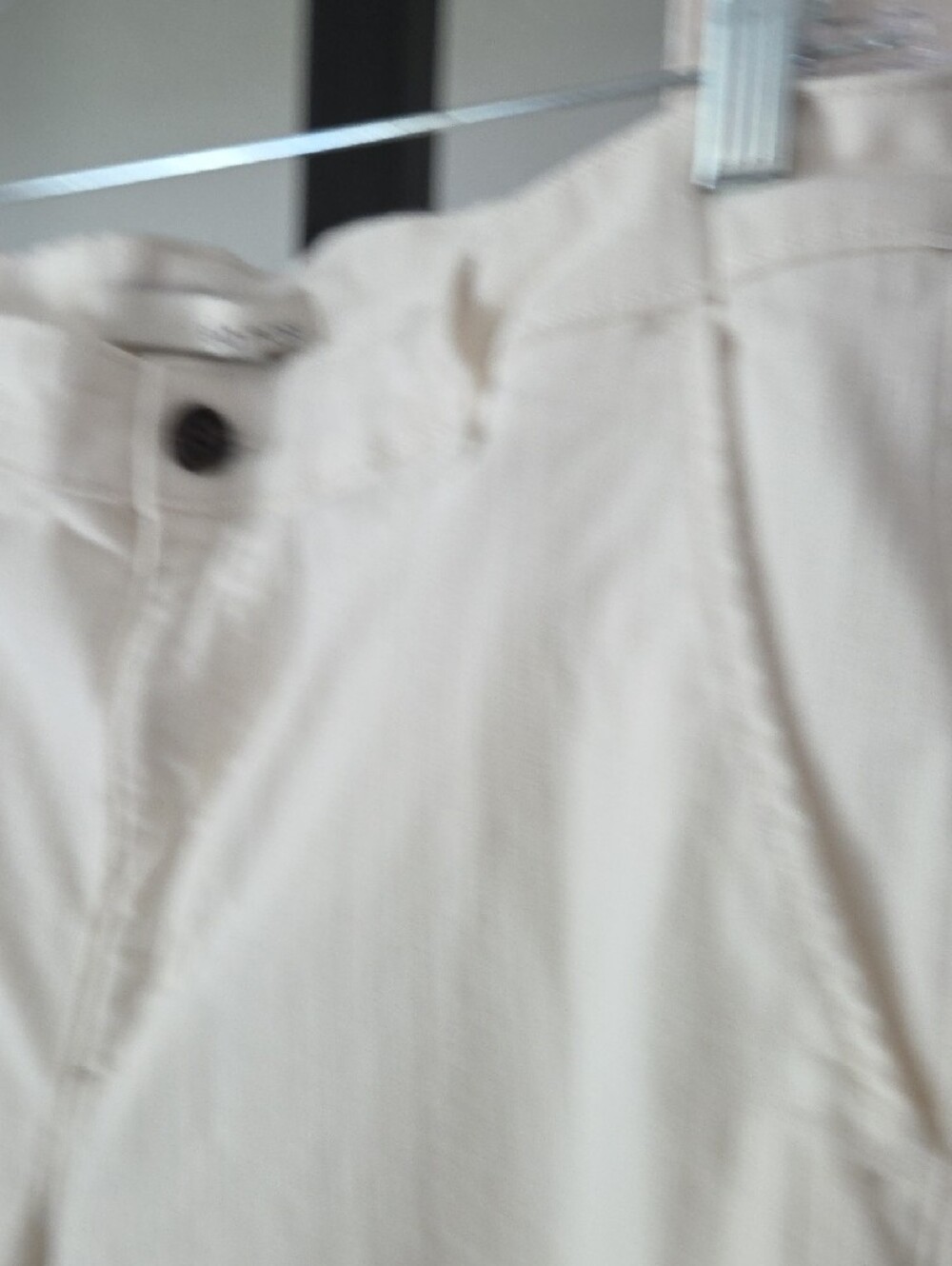 Ella Moss Cream/Ivory High-Rise Pants Wide Leg Cropped Trousers Size 12 - Picture 3 of 8